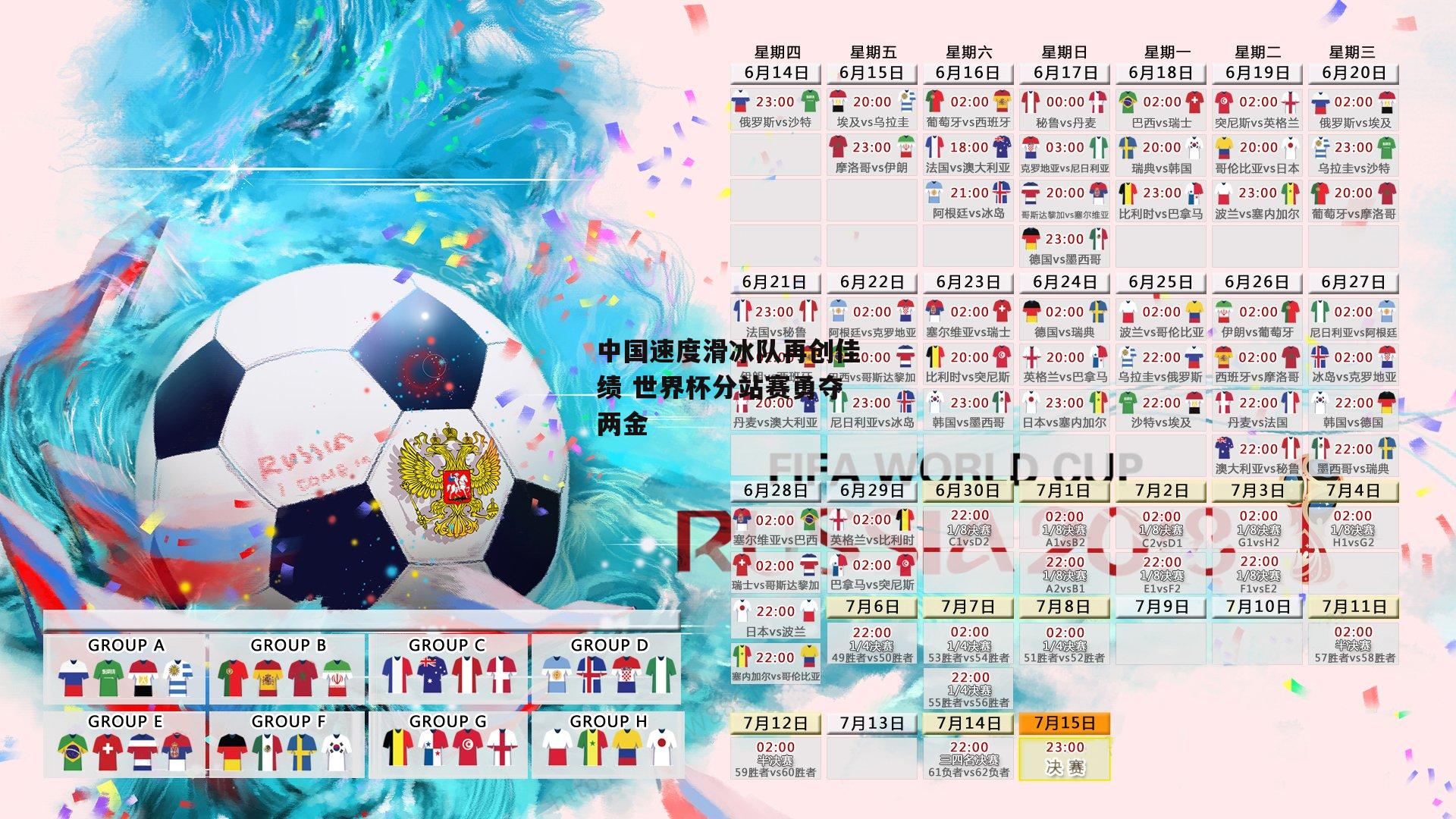 中国速度滑冰队再创佳绩 世界杯分站赛勇夺两金